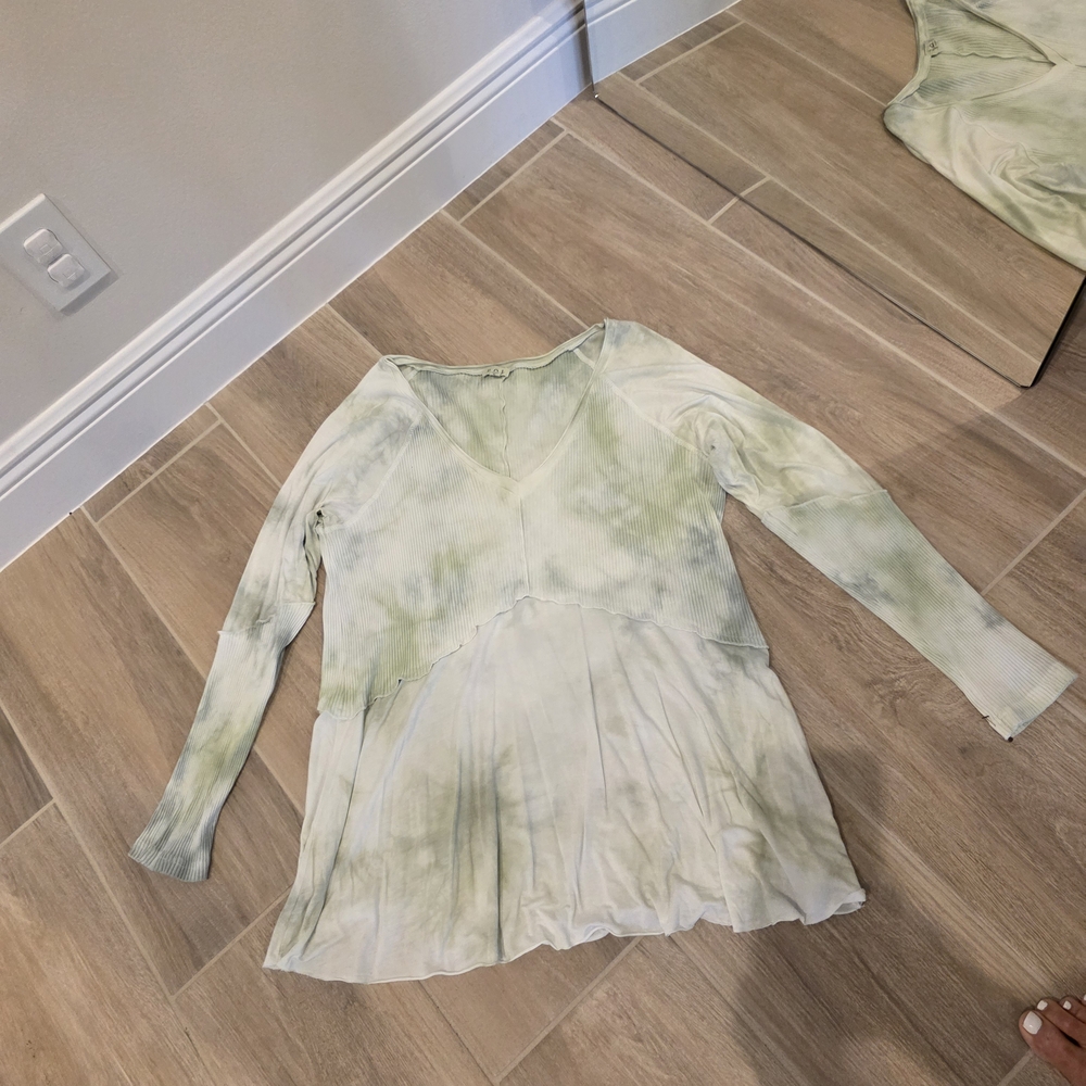 POL Ribbed Skirt in Light Green - Picture 4 of 5
